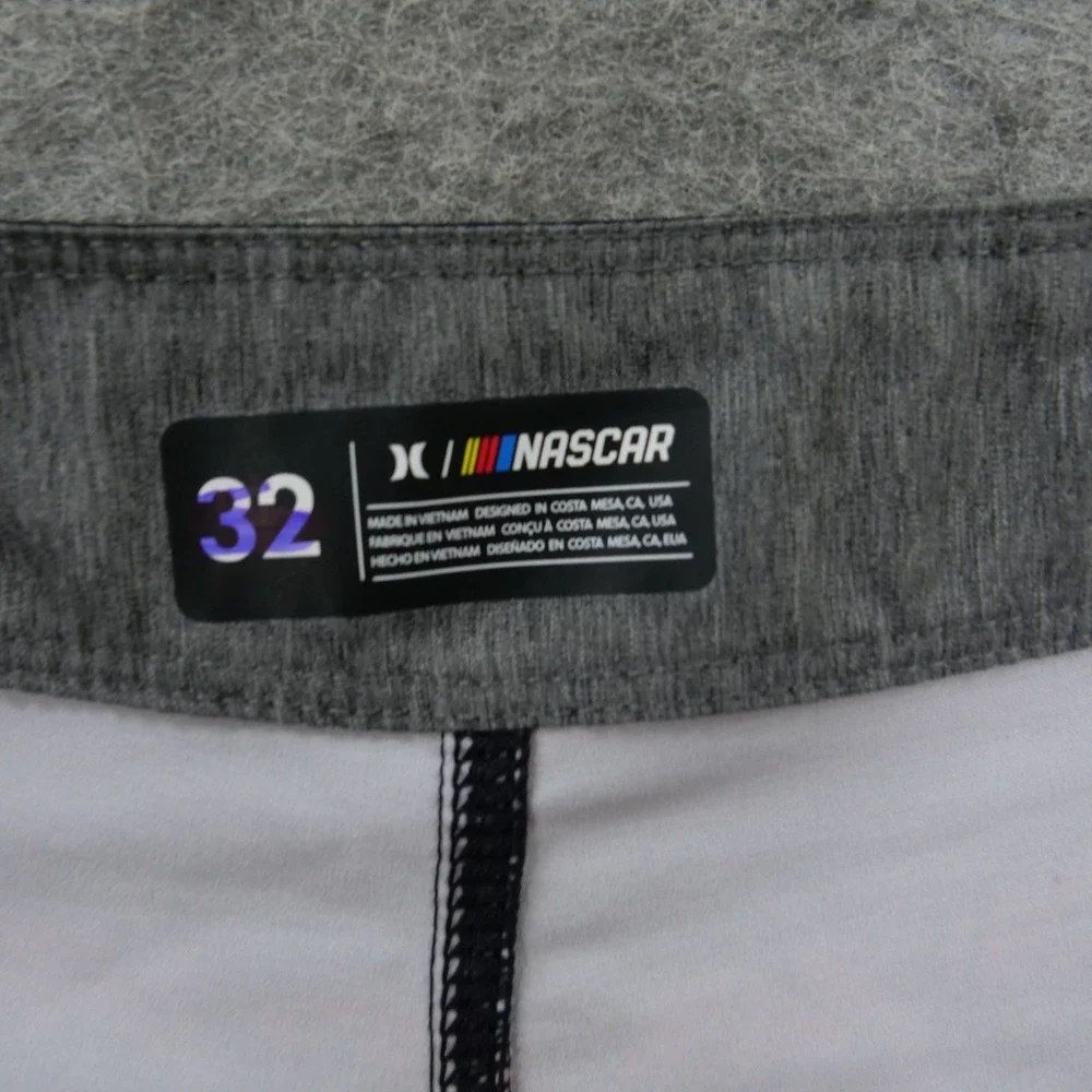 Hurley x Nascar Boardshorts Mens 32 Brown Swim Trunks Daytona Graphic Racing